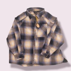 New xl blue flannel long sleeve shirt